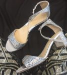 Вечірні босоніжки Jewel Badgley Mischka JET Sandal silver