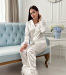 Весільний костюм рубашка з пір’ям БОА + штани БОА