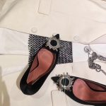 Amina Muaddi чорні туфлі жіночі