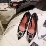 Amina Muaddi чорні туфлі жіночі