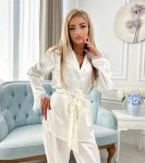 Весільний Костюм рубашка з пір’ям страуса + штани для ранку нареченої