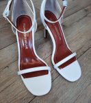 Весільні босоніжки натуральна шкіра білі