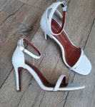 Весільні босоніжки натуральна шкіра білі