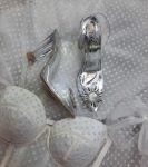 Святкові силіконові туфлі з брошкою