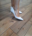 Весільні шкіряні туфлі-лодочки