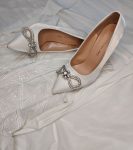 Весільні туфлі з бантами