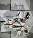 Весільні шкіряні туфлі з камінцями