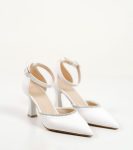 Весільні шкіряні туфлі з камінцями