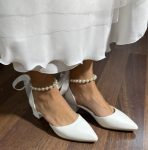 весільні туфлі на квадратних підборах