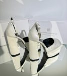 Весільні туфлі для нареченої на платформі (атласні)