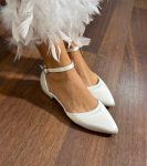 Весільні балетки для нареченої з перлами