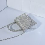 Святковий срібний клатч