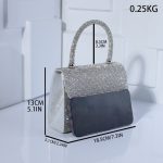 Святковий срібний клатч