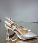 Жіночі туфлі слінгбек весільні для нареченої з бантиком