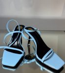 Жіночі босоніжки вечірні блакитні колір