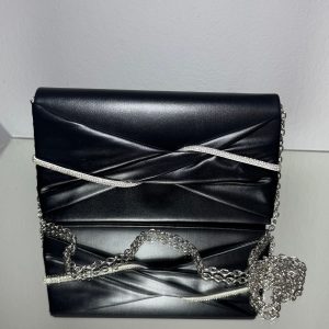 Сумка клатч жіночий святковий чорний С-0042