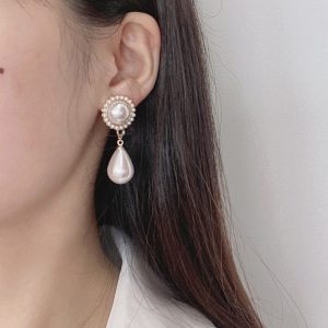 Сережки жіночі з перлами золото СБЖ-0010