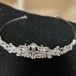 Прикраси для волосся весільний ободок з камінцями ВСП-0020