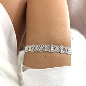 Весільна підв'язка з камінцями ВП-0010