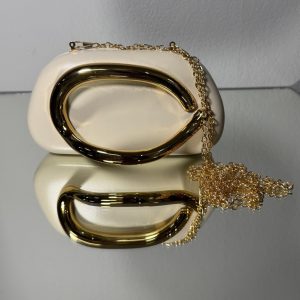 Сумка клатч жіночий святковий Зара кремовий С-0055